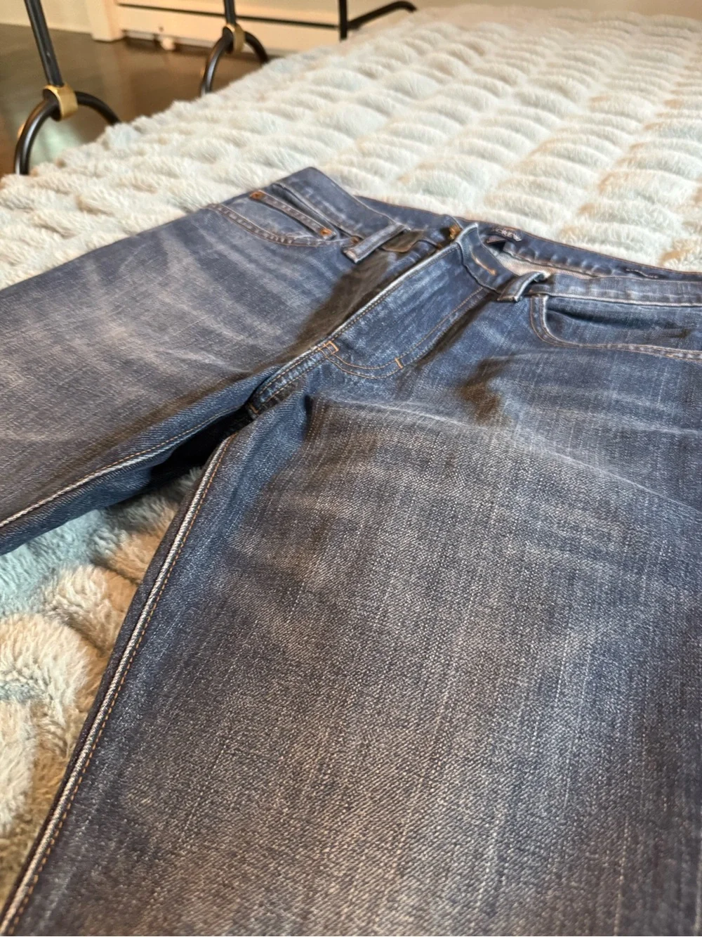 J. Crew Men's Straight-Leg Blue Jeans (30x30)